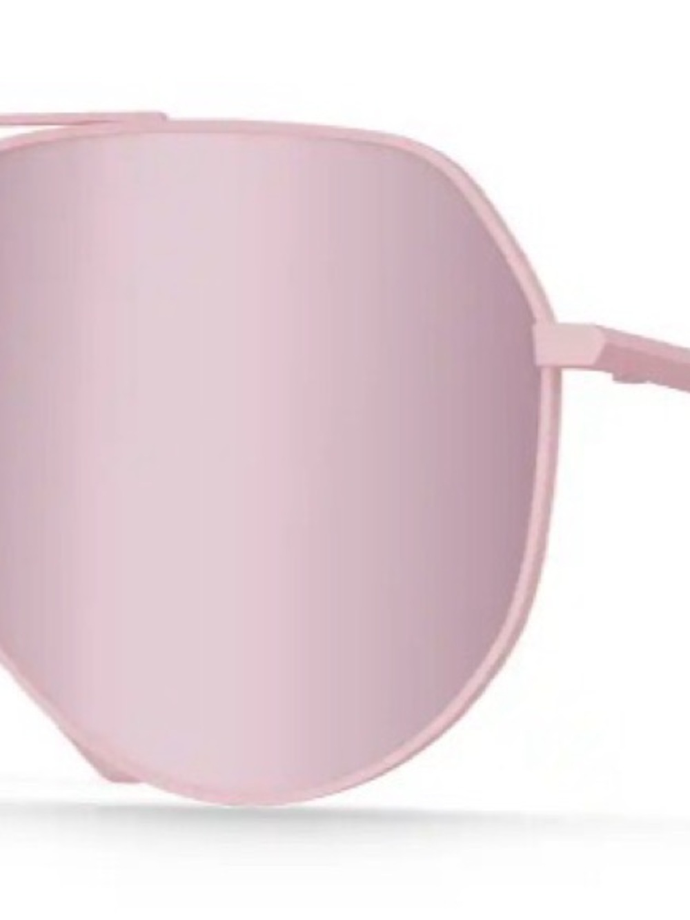 Shady Rays Women's Tangle Free Aviator Hex, Rose Polarized Sunglasses, New